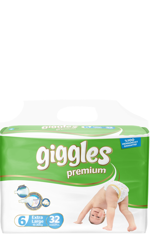 Підгузки дитячі Giggles Premium 6 Extra Large 15 + кг 32 шт